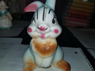 Vintage 1950s Walt Disney Thumper Ceramic Bank Rabbit Bambi