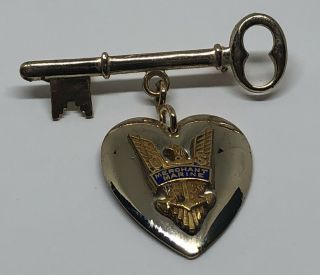 Vintage Wwii 1940’s Us Merchant Marine Sweetheart Lapel Pin - Home Front Jewelry