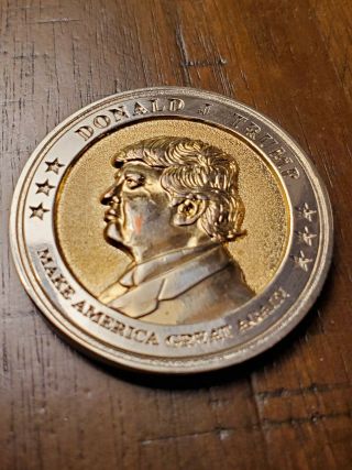 Donald Trump 2017 Inauguration Coins - Silver And Gold Plated - Set Of 2