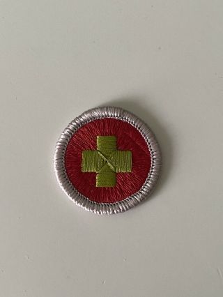 Vintage Boy Scouts Of America Bsa First Aid Merit Badge Patch