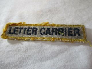 Vintage United States Post Office Usps Letter Carrier Uniform Patch