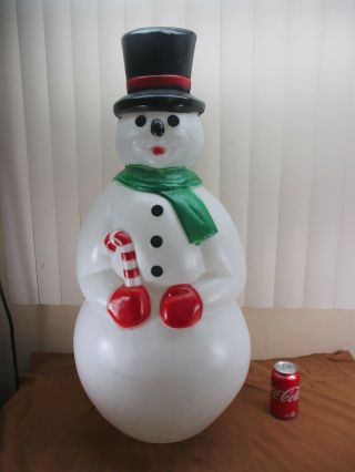 Vintage Empire Frosty The Snowman Lighted Christmas Blow Mold Decor 35 " Tall