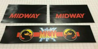Mortal Kombat 2 Arcade Control Panel Box Art Artwork Mk2 Cpo Midway Mkii