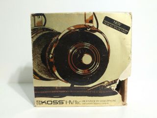 Vintage Koss Hv/1 High Velocity Stereophone Headphones 10 Octave Vintage