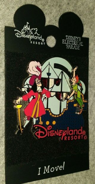 Disney Disneyland Resorts Electrical Parade Captain Hook Peter Pan Sliding Pin