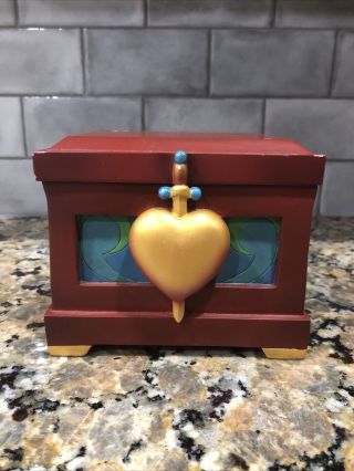 Disney Snow White & The Seven Dwarfs Jeweled Apple Ornament In Evil Queens Box