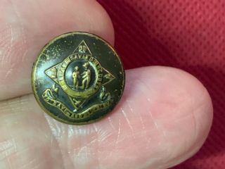 Rare Life Saving Scouts (boy Scouts) 15mm Black Uniform Cuff Button Eisner C1915