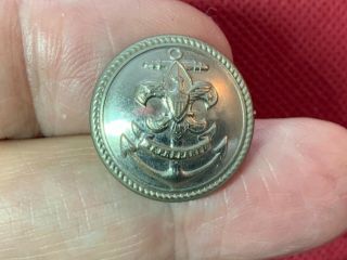Vintage Sea Scouts (boy Scouts) 20.  2mm Nickel Uniform Button Sup Qual Early 20th
