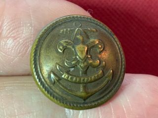Vintage Sea Scouts (boy Scouts) 20.  4mm Brass Uniform Button Sweet Orr Early 20th