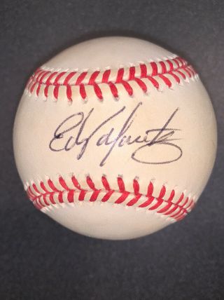 Edgar Martinez Autographed Signed Vintage Baseball Oal Psa/dna Hof Ball Auto