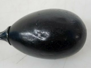 Antique La Pierre Darning Egg Sterling Silver 925 Handle Black 2
