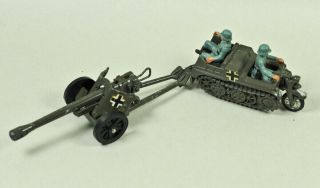 Vintage Britains Ltd.  9780 Sdkfz2 Kettenkrad With 88mm Canon In Tow 1/32
