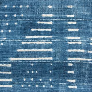 Vintage African Indigo Throw Handmade Mudcloth Collectable Textile No.  6 2