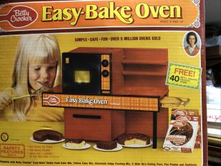 Vintage Easy Bake Oven With Book And Pans,  Box Collectible Toy