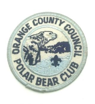 Vintage Bsa Boy Scouts 3 " Patch Polar Bear Club Orange County Council