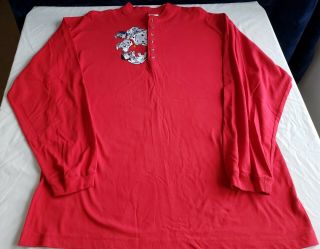 Pre - Owned Vintage The Disney Store Brand,  " 101 Dalmations " Henley Shirt Size Xl