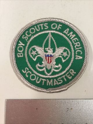 Bsa Boy Scouts Sm5 Green Scoutmaster Patch 1960 