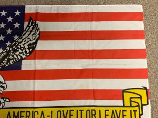 AMERICA LOVE IT OR LEAVE IT UNITED STATES PATRIOTIC USA POLYESTER FLAG 3 X 5 FT 3