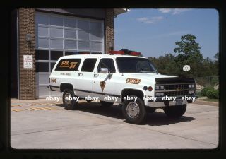 Jackson Mills Nj 5400 1991 Chevrolet Suburban Chief Car Fire Apparatus Slide
