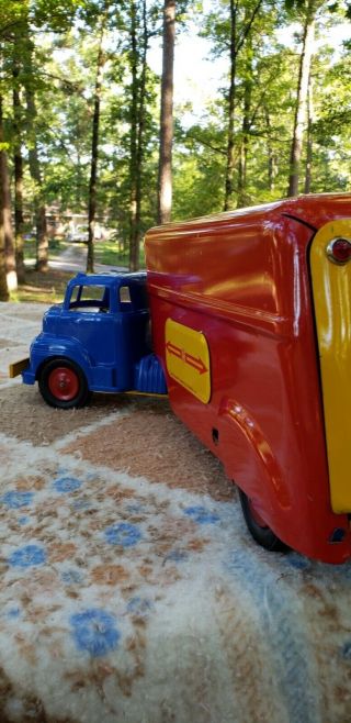 Vintage 1950’s Wyandotte Truck Lines Semi Truck Toy
