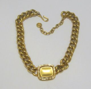 Givenchy Fabulous Vintage Heavy Gold Plated Necklace
