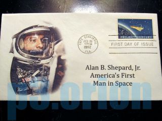 Nasa Project Mercury First Day Cover 1193 Fdc 1st American In Space Alan Shepard