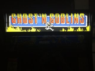 Final Fight Cabinet Upgrade Ghost N Goblins Light Up Marquee By Arcademodup