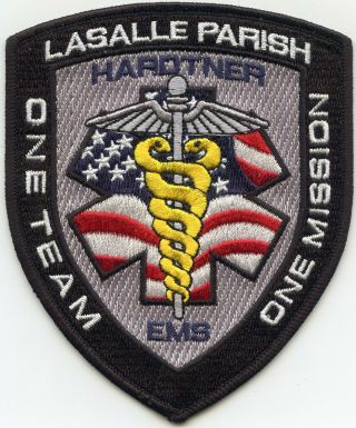 Lasalle Parish Louisiana One Team - One Mission Emergency Medical Ems Fire Patch