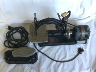 Willcox & Gibbs S.  M.  Co.  Electric Sewing Machine Foot Pedal Control Not Singer