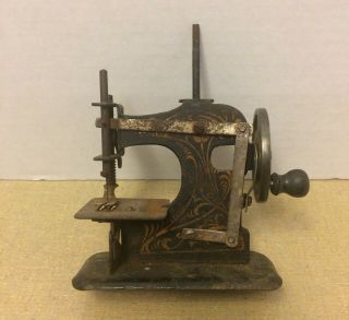 Antique Muller Child’s Sewing Machine Germany Model 0 ca.  1912 AS FOUND 2