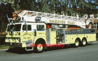 Fire Apparatus Slide,  Truck 371,  Hanover Park / Il,  76 Hendrickson/american/lti