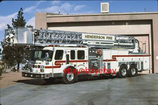 Fire Apparatus Slide,  Truck 92,  Henderson / Nv,  1995 E - One
