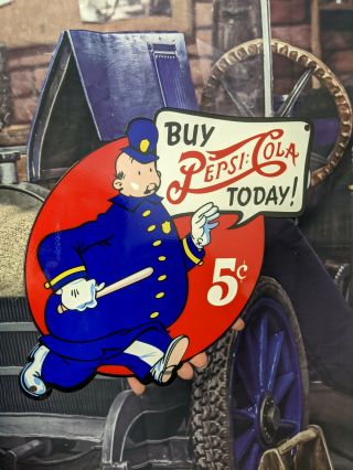 Old Vintage Heavy Buy Pepsi Cola Today Porcelain Metal Sign Soda Coca - Cola Coke
