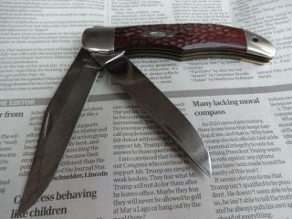 Vintage Case Xx Usa Knife 6265 Sab Folding Hunter - Older -