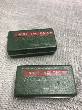 2 vintage Federal Dial Indicator.  0001 And.  001 3