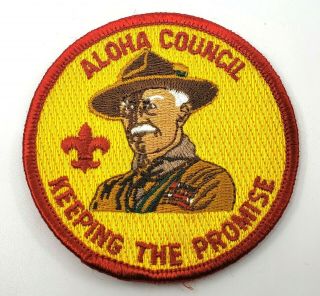 Boy Scout / Bsa - Aloha Council Lord Baden Powell Keeping The Promise Patch
