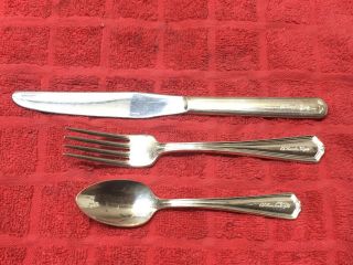 Vintage El Rancho Vegas Las Vegas 3 Piece Tableware Service Fork Spoon Knife