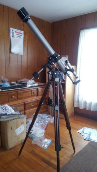 Vintage Jason Model 313 Eq Refractor Telescope From Japan
