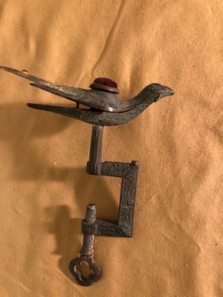 Vintage Victorian Sewing Bird C - Clamp Pin Cushion - Stamped Patened Feb 15,  1853