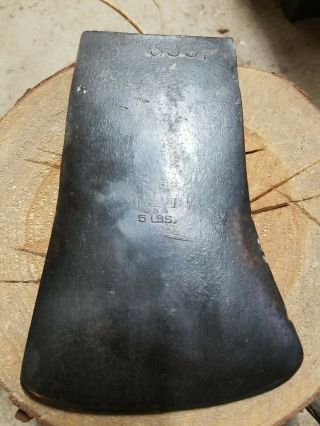 ☆vintage Plumb 5 Lb.  Axe Head (hard To Find) ☆ " 1000 " Etching
