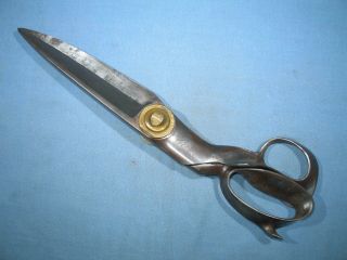 Antique R.  Heinisch Inventor Large 14 Inch Tailor Scissors Shears