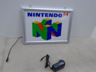 Nintendo 64 Led Frame Display/game Room Light Up Sign