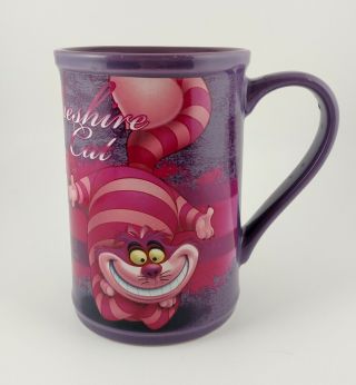 Htf Disney Store Alice In Wonderland Cheshire Cat Purple & Pink Coffee Mug