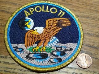 Nasa Apollo 11 Embroidered Patch By Eagle Crest Moon Landing Neil Armstrong
