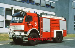 Fire Apparatus Slide,  Riv,  Cologne Int.  Ap / Germany,  1994 Mb 4x4/rosenbauer