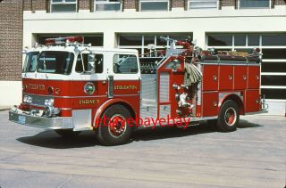 Fire Apparatus Slide,  Engine 3,  Stoughton / Ma,  1974 Duplex / Farrar