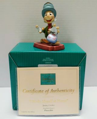 Wdcc Disney Figurine Pinocchio Jiminy Cricket I Made Myself At Home W/box &