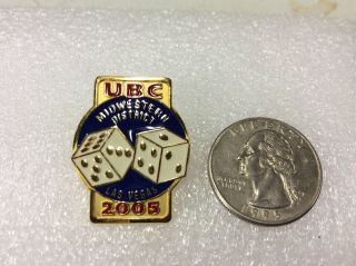Ubc Carpenters Union Midwestern District 2005 General Convention Lapel Pin 108