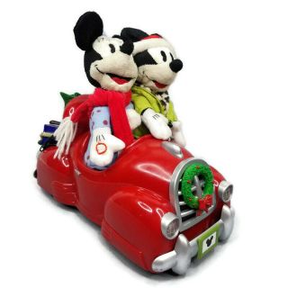 Gemmy Industries Lights Singing Disney Mickey Minnie Mouse Christmas Holiday Car 2