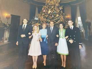 Vintage Official Photograph White House Washington President Nixon Family 1971